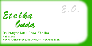 etelka onda business card